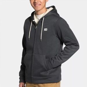 The North Face Men’s Campshire Full-Zip Sherpa Lined Hoodie – Charcoal Gray L